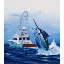 Blue Marlin - Rick Bogert Original Painting